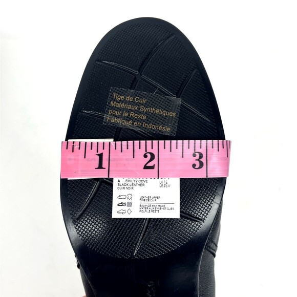 Clarks Emily Cove Black Leather Slip on Wedge heel Womens SZ 9.5 Casual Comfort - Picture 13 of 14